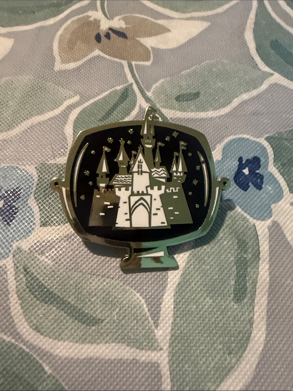 Black and Silver Castle Decorative Pin - Home Accents